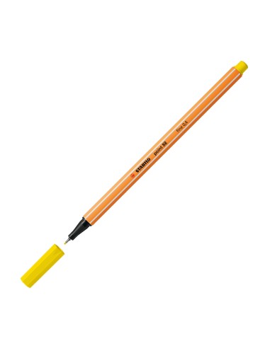 C/10 stabilo point 88 amarillo limon nº24 punta de fibra 0,4mm 